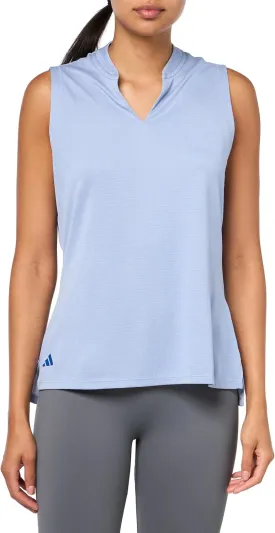 adidas Women's Ultimate365 Textured Sleeveless Polo Shirt