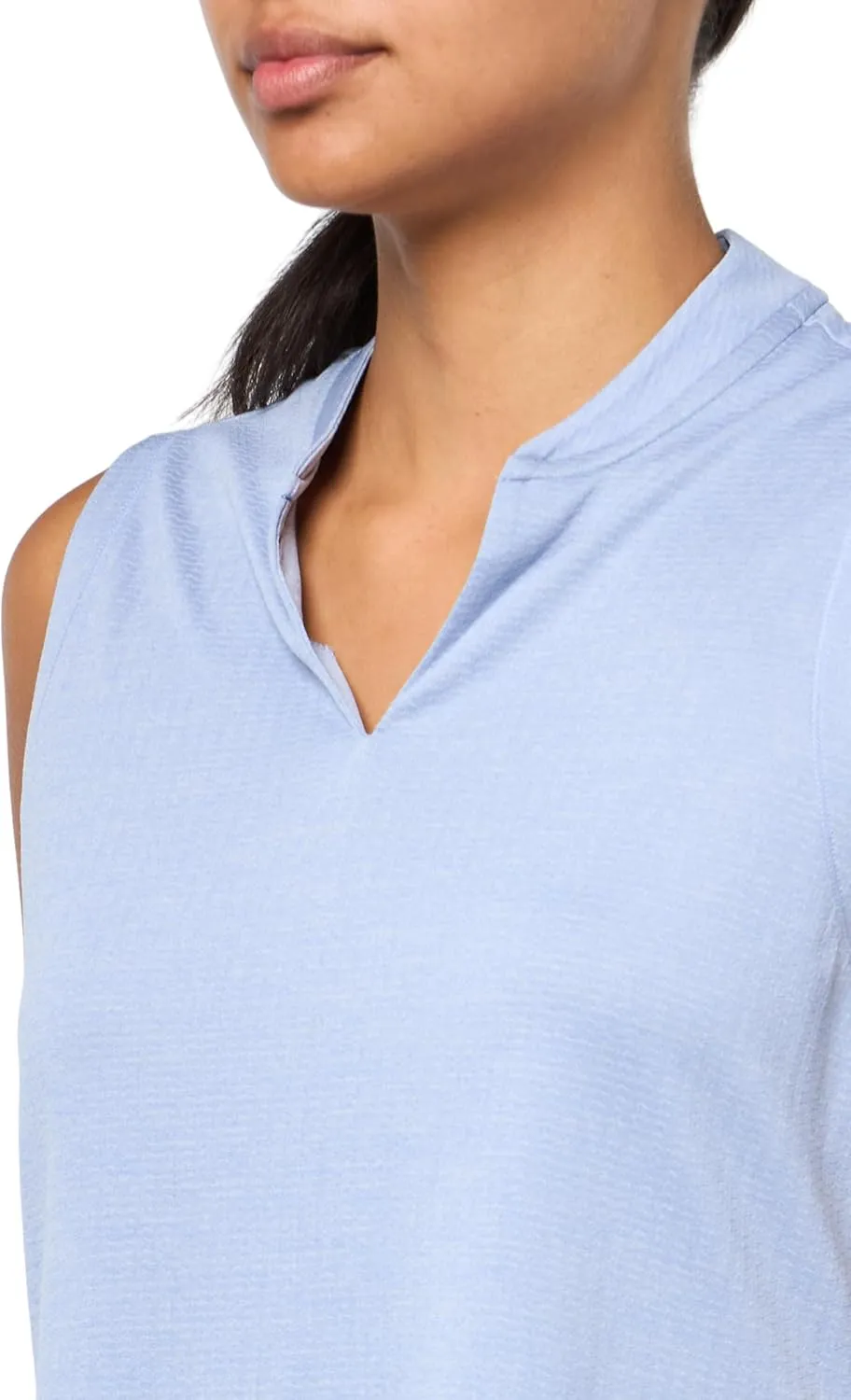 adidas Women's Ultimate365 Textured Sleeveless Polo Shirt