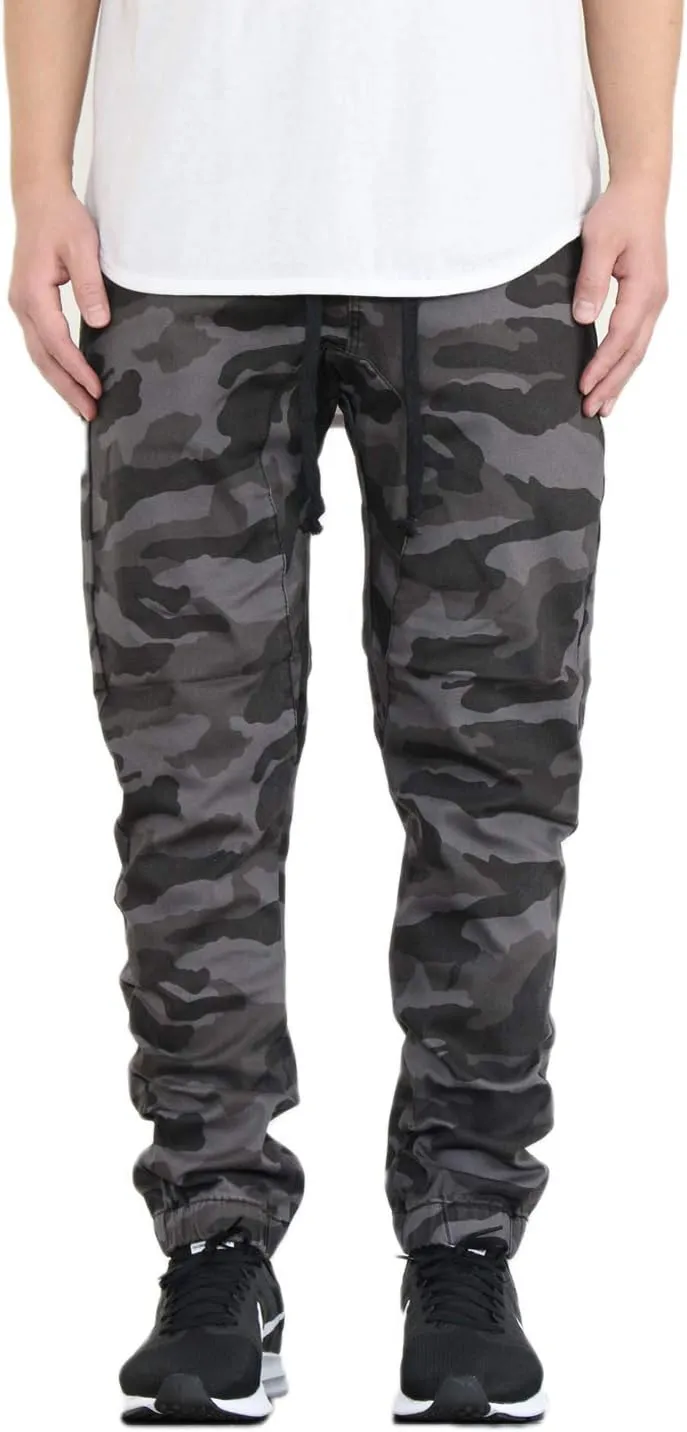 AIRNINE Men's Premium Twill Drop Crotch Jogger Pants S-5XL