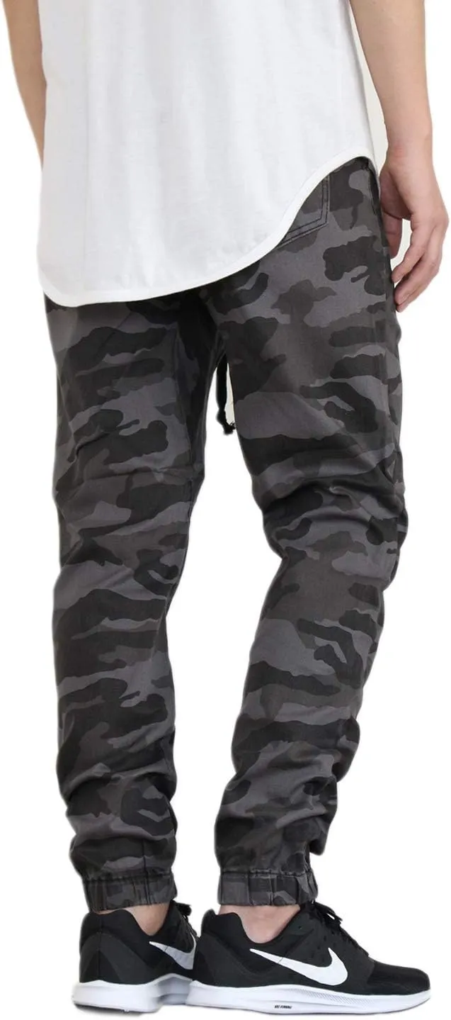 AIRNINE Men's Premium Twill Drop Crotch Jogger Pants S-5XL