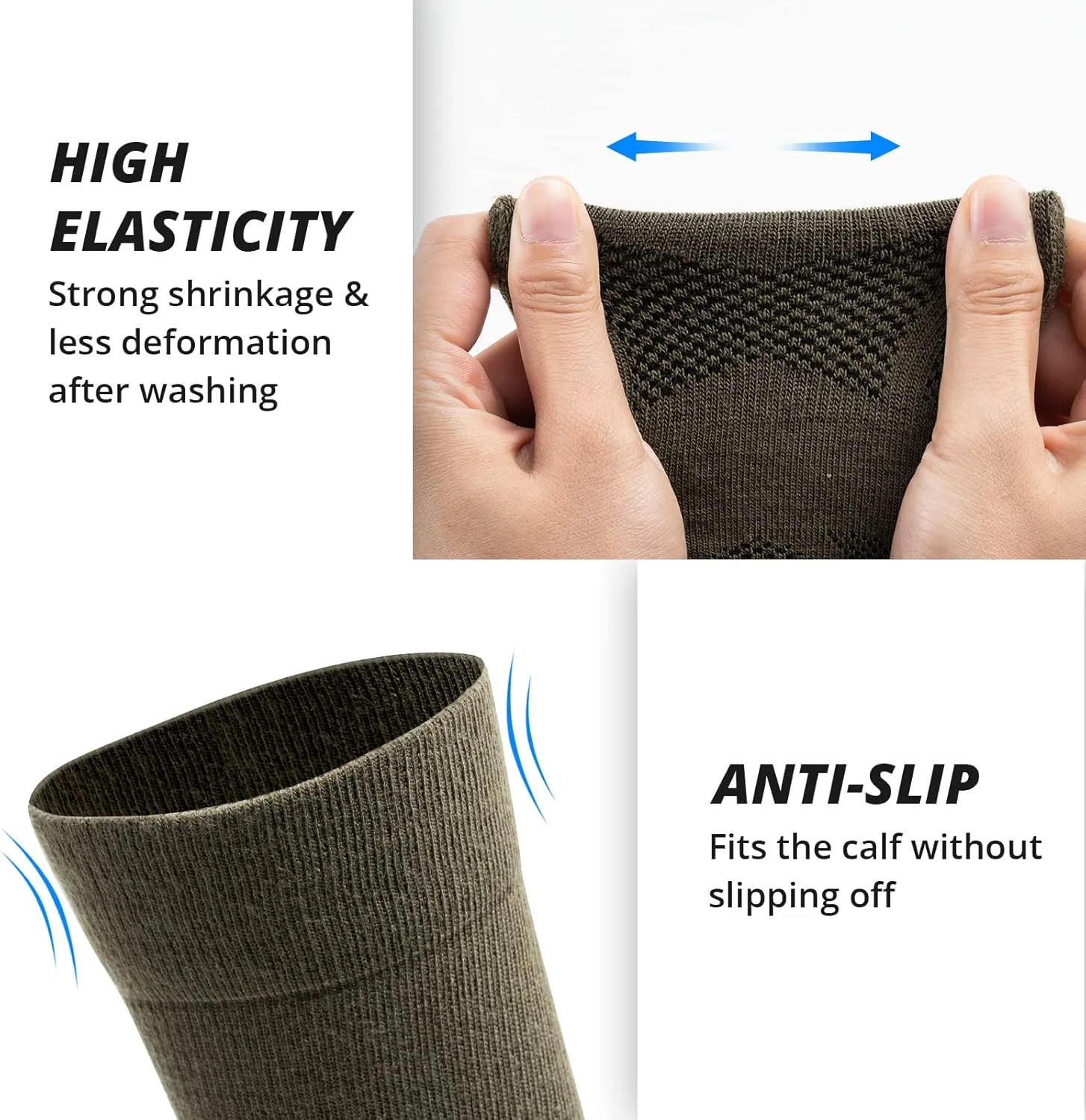 AKASO 2 Pairs Ultralight Running Socks, Crew Coolmax Cotton Athletic Sport Quarter Hiking & Running Socks for Men & Women