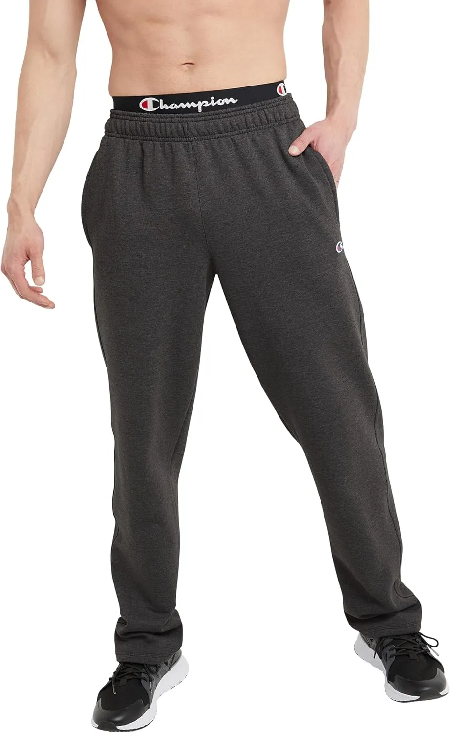 Champion Sweatpants, Powerblend, Relaxed Bottom Pants for Men (Reg. Or Big & Tall)
