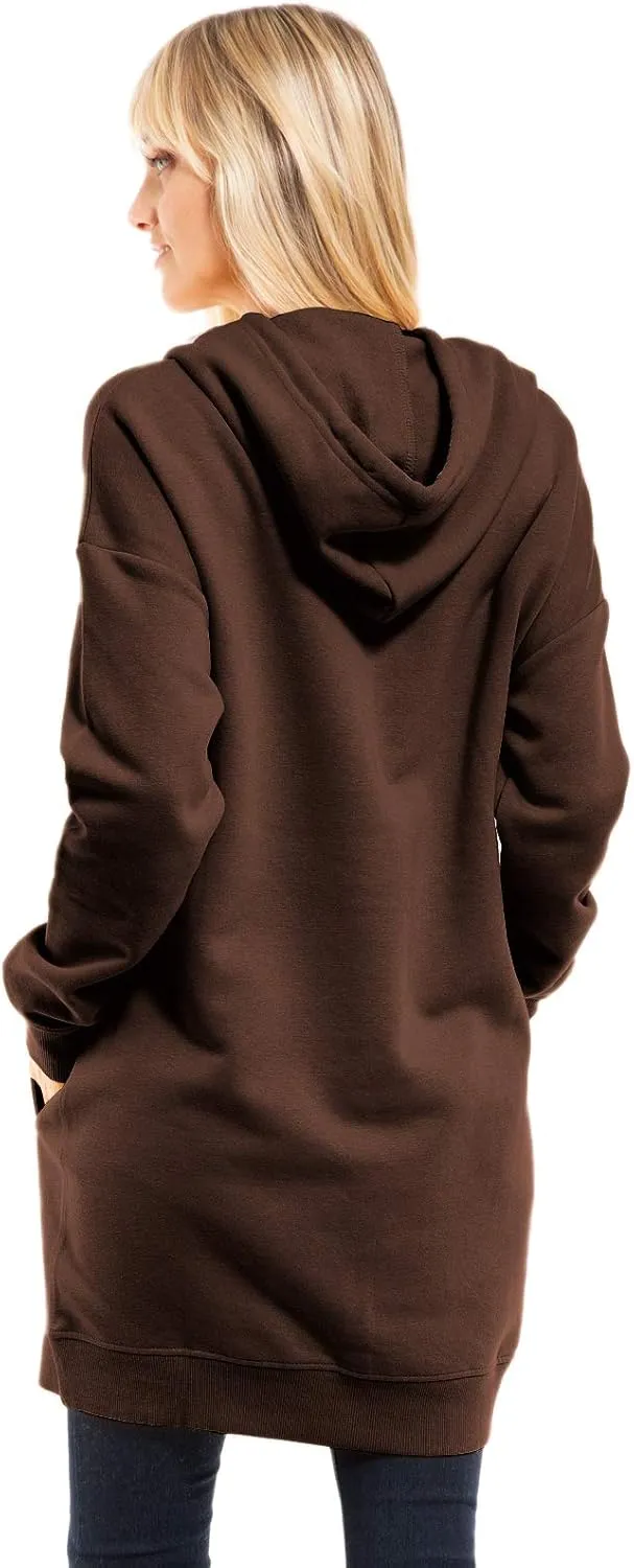 Design by Olivia Women's Casual Oversized Fleece Hoodie Sweatshirts Loose Pullover Tunic Fall Outfits S~3X