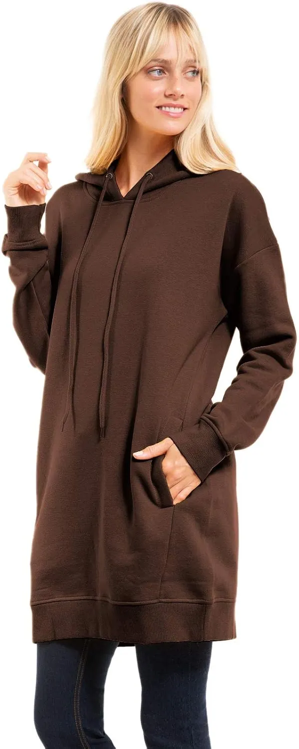 Design by Olivia Women's Casual Oversized Fleece Hoodie Sweatshirts Loose Pullover Tunic Fall Outfits S~3X