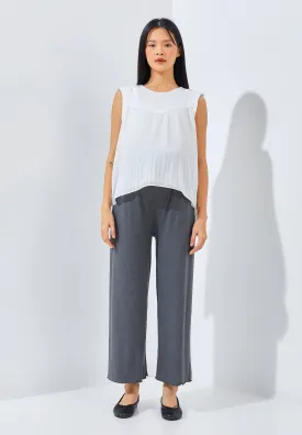 Grey Bamboo Cotton Maternity Cullotes