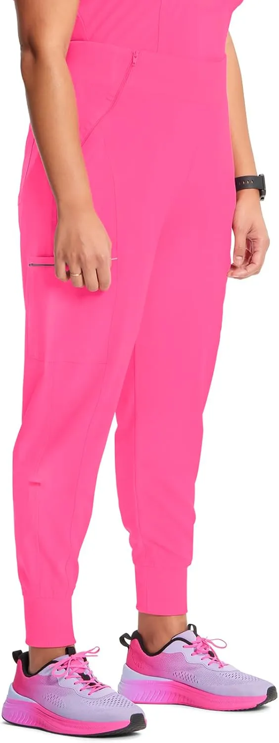 Infinity Women's Ck110a-Cherokee Jogger Scrub Pants with Mid Rise Cargo Pocket