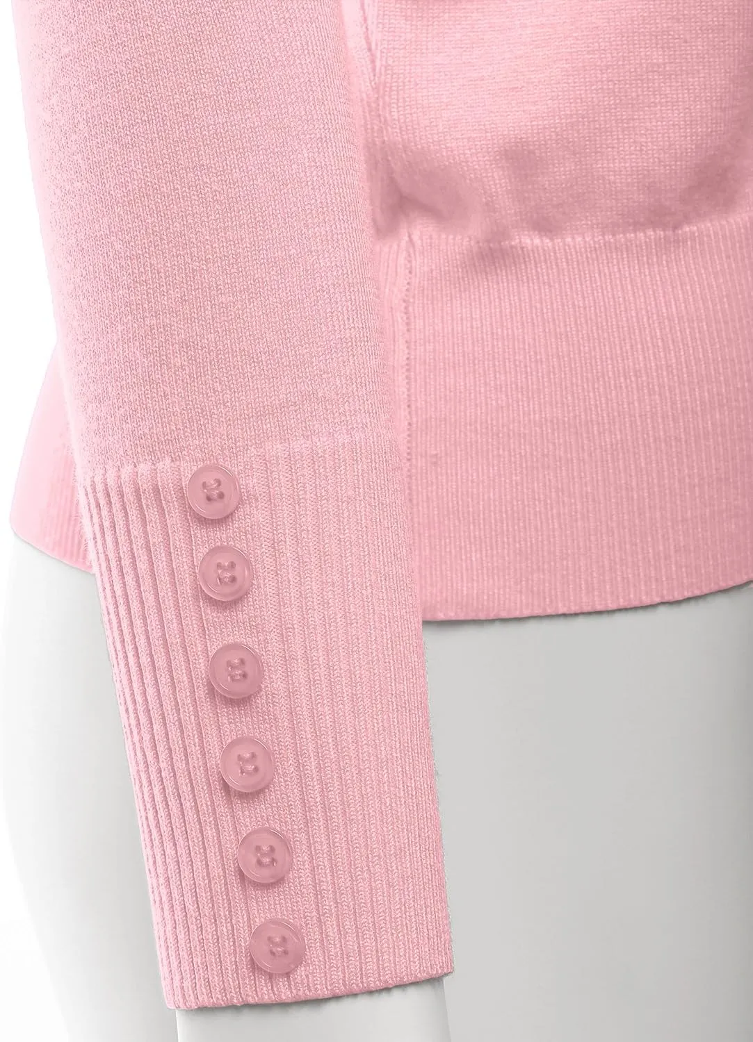 LALABEE Women's V-Neck Long Sleeve Button Down Sweater Cardigan Soft Knit(S-XXL)