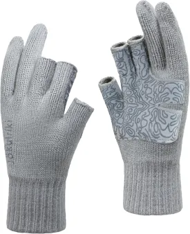 Merino Wool Gloves 3-Cut Fingers Warm for Men and Women Cold Weather Winter Glove