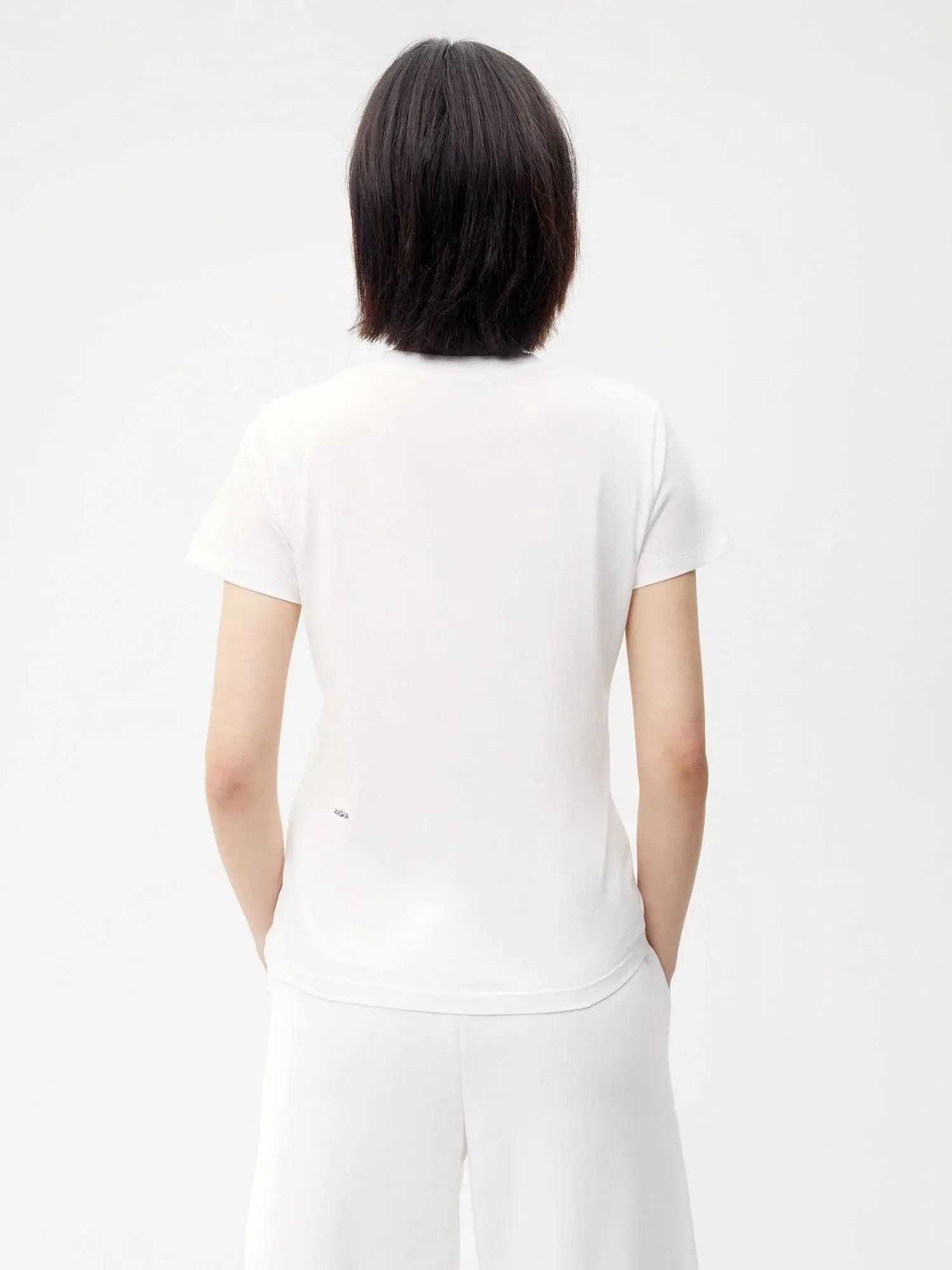 Organic Cotton Lightweight Fitted T-shirt—off-white