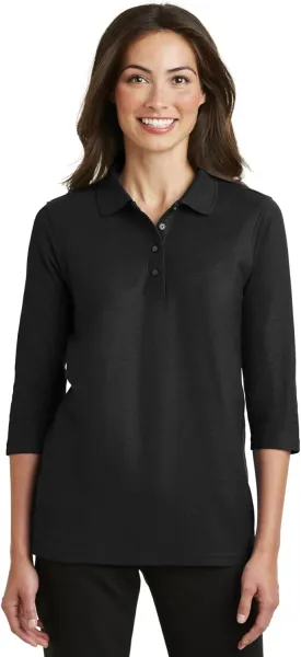 Port Authority Ladies Horizontal Texture Polo. L514