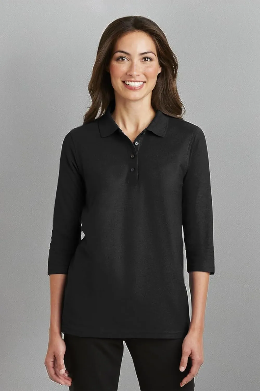 Port Authority Ladies Horizontal Texture Polo. L514