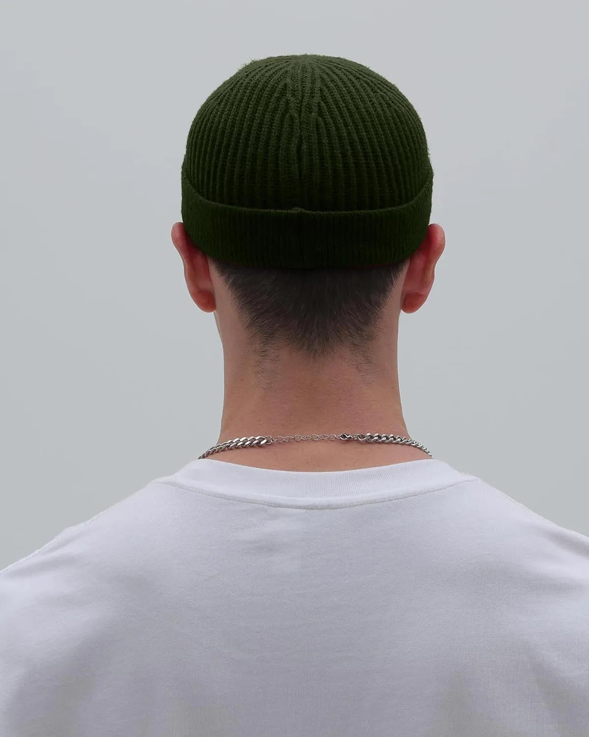 vidsel Thin Wool Fisherman Beanie for Men Women, Short Knit Cuff Trawler Watch Hats