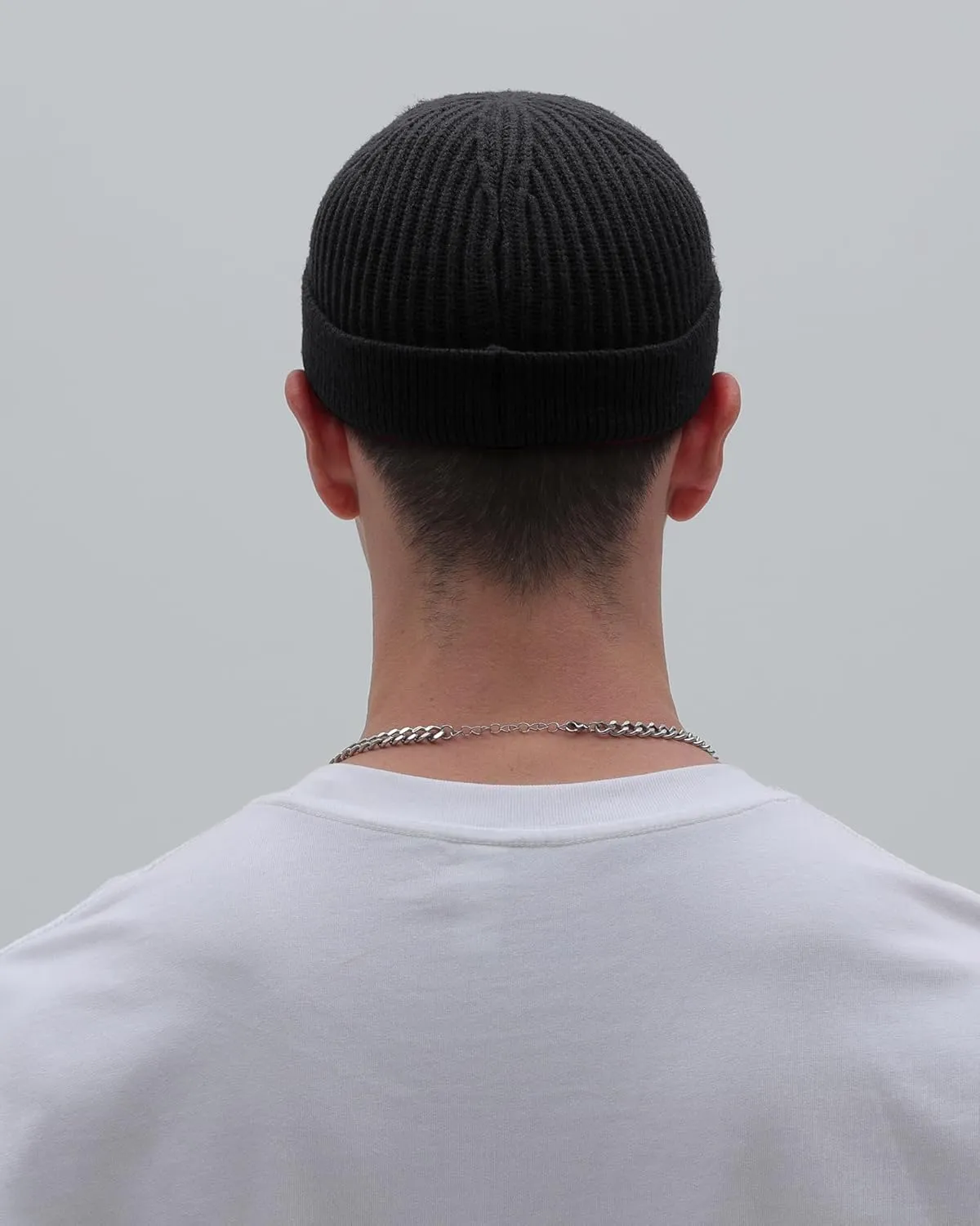 vidsel Thin Wool Fisherman Beanie for Men Women, Short Knit Cuff Trawler Watch Hats