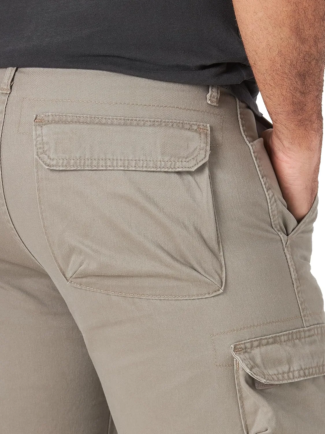 Wrangler Authentics Mens Premium Twill Cargo Short